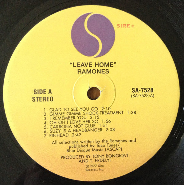 Ramones Leave Home LP Mint (M) Mint (M)