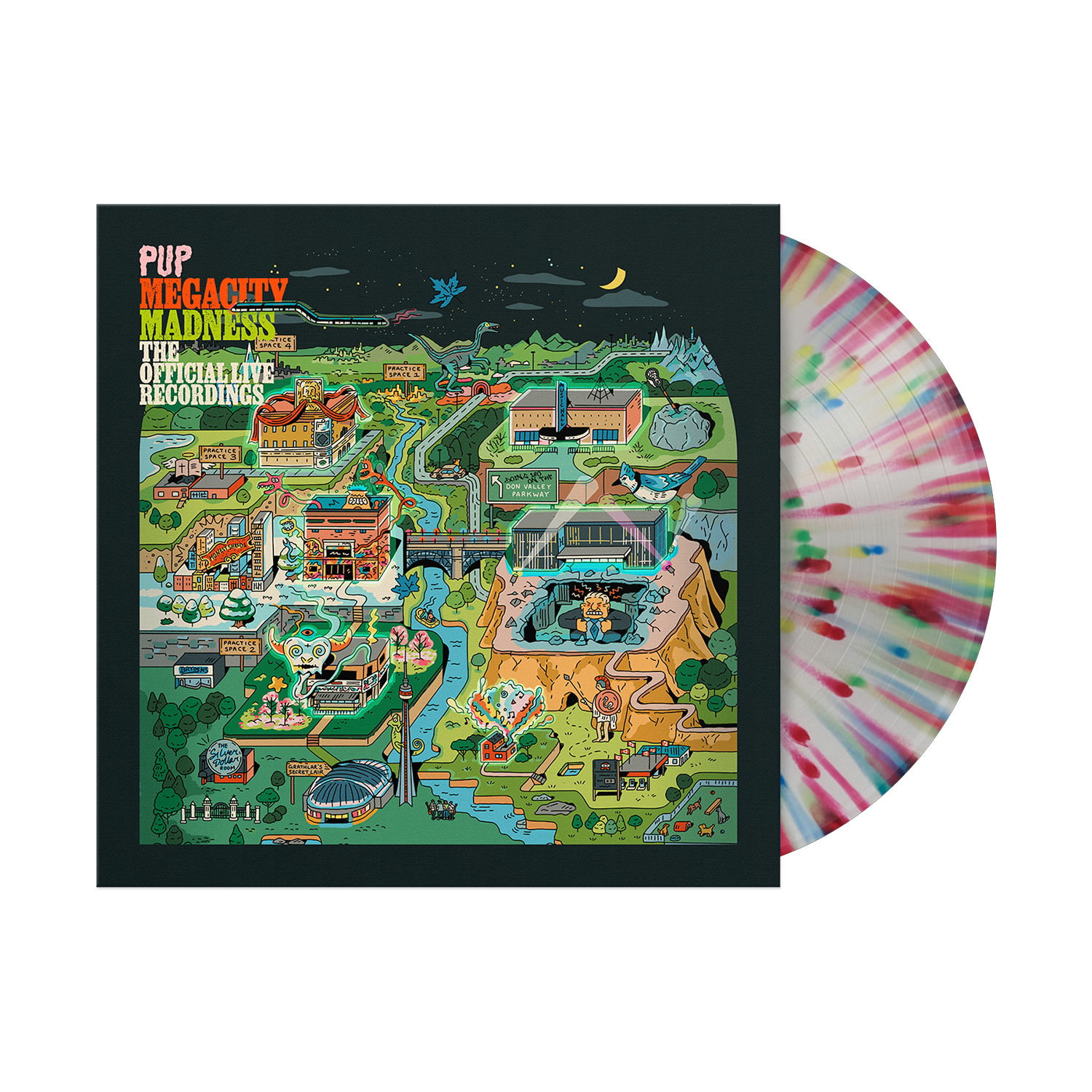 PUP - Megacity Madness (The Official Live Recordings) [Multicolor Splatter LP] |