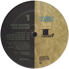 Rage Against The Machine Rage Against The Machine Epic Associated, Legacy LP, Album, RE, RM, 180 Mint (M) Mint (M)