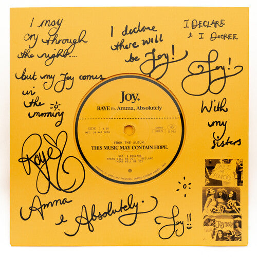 Raye - Joy. (Feat Amma & Absolutely) (7") |