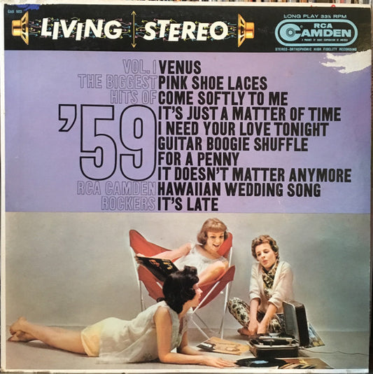Biggest Hits Of '59 - Vol.1 | Very Good Plus (VG+) Near Mint (NM)