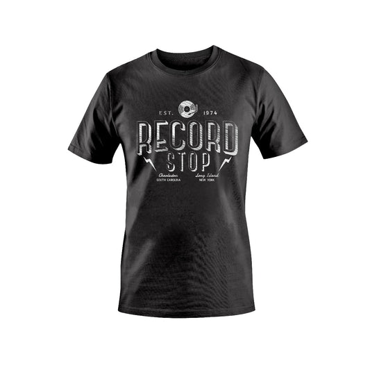 Record Stop Vintage Tee-Charcoal-XX-Large |