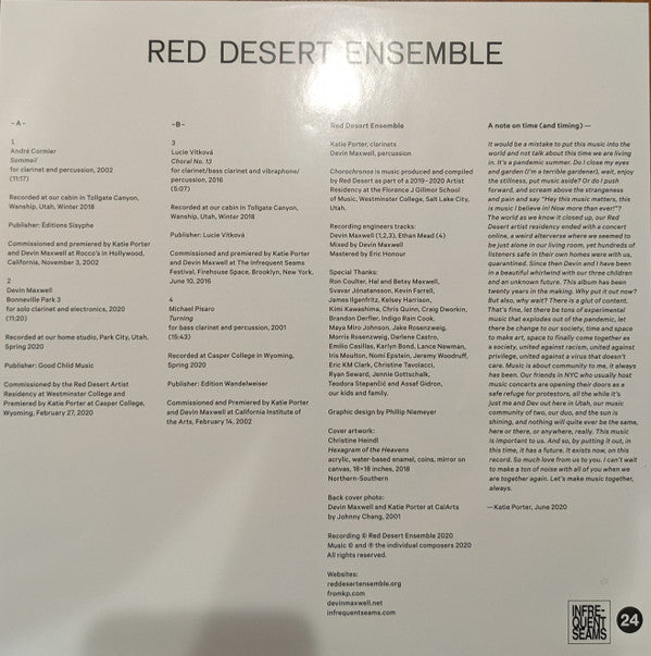 Red Desert Ensemble Chorochronos Infrequent Seams 12", EP Mint (M) Mint (M)