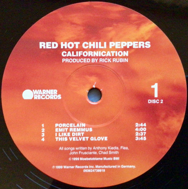 Red Hot Chili Peppers Californication Warner Records 2xLP, Album, RE M –  Love Vinyl Records