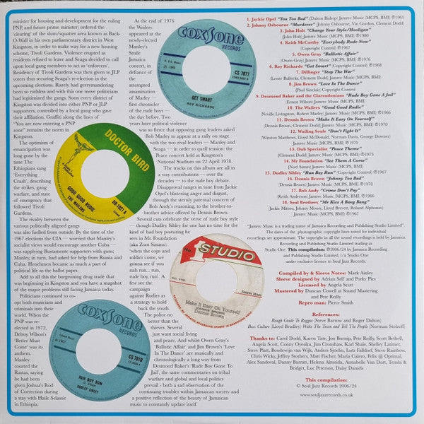 Studio One Rude Boy (RED/CYAN 2xVINYL RSD) | - REGGAE *NEW/COLOR*
