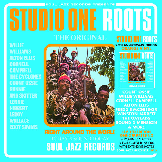 Soul Jazz Records presents - (PRESALE 6/26/26) STUDIO ONE ROOTS (DDL ORANGE 2xVINYL) | Mint (M) Mint (M) - REGGAE *NEW/COLOR*