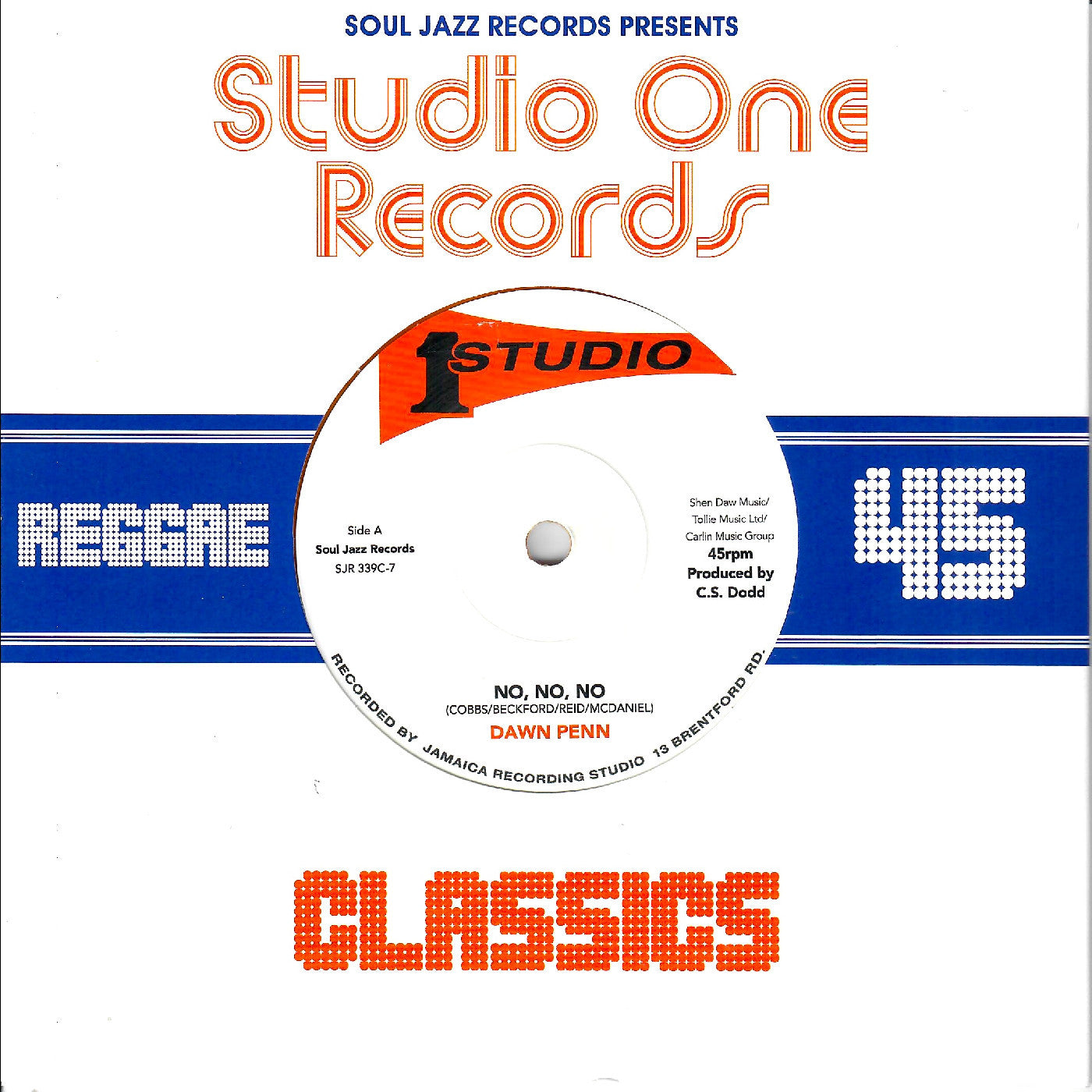 Dawn Penn / Jackie Mittoo - (PRESALE 7/24/26) No No No / Ghetto Organ (ORANGE 7" VINYL) | Mint Mint - REGGAE *NEW/COLOR*