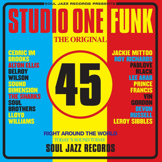 Soul Jazz Records presents - (PRESALE 3/17/23) STUDIO ONE FUNK (LIMITED PRESSED SLIPCASE RED CD) | Mint (M) Mint (M) - REGGAE *NEW/COLOR*