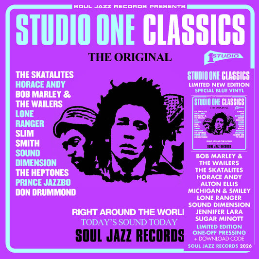 Soul Jazz Records presents - (PRESALE 6/26/26) STUDIO ONE CLASSICS (DDL BLUE 2xVINYL) | Mint (M) Mint (M) - REGGAE *NEW/COLOR*