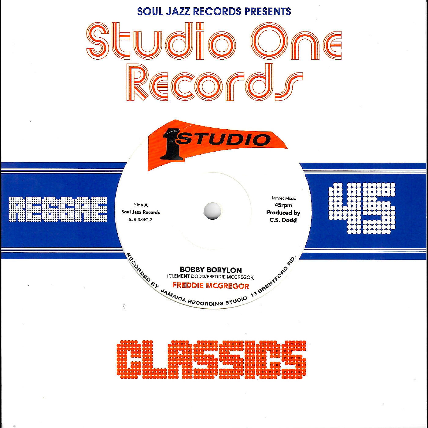Freddie McGregor / Dub Specialist - (PRESALE 7/24/26) Bobby Bobylon / Hi Fashion Dub (WHITE 7" VINYL) | Mint Mint - REGGAE *NEW/COLOR*