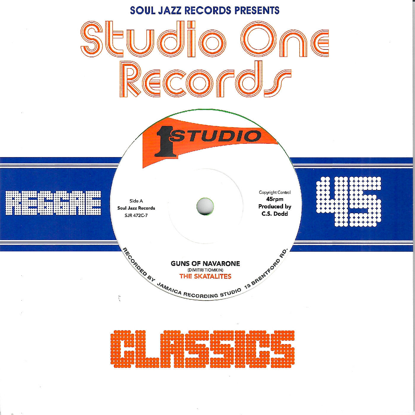 The Skatalites - (PRESALE 7/24/26) Guns Of Navarone / Marcus Garvey (GREEN 7" VINYL) | Mint Mint - REGGAE *NEW*