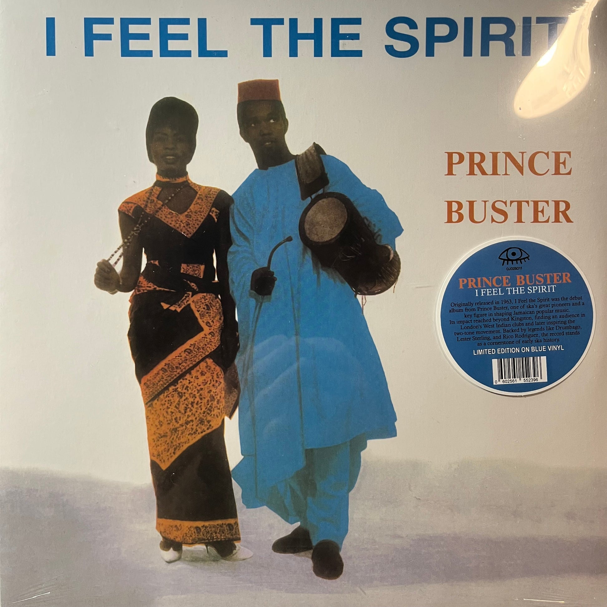 Prince Buster - I Feel The Spirit (BLUE VINYL) | Mint (M) Mint (M) - REGGAE *SEALED/COLOR*