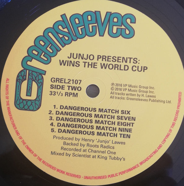 Henry "Junjo" Lawes - Wins The World Cup (The Final King Tubby's Session)(VINYL 2xLP) | NEW - REGGAE *SEALED*