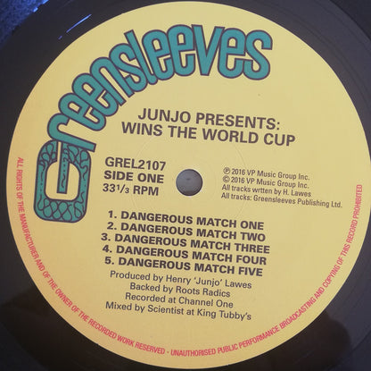 Henry "Junjo" Lawes - Wins The World Cup (The Final King Tubby's Session)(VINYL 2xLP) | NEW - REGGAE *SEALED*