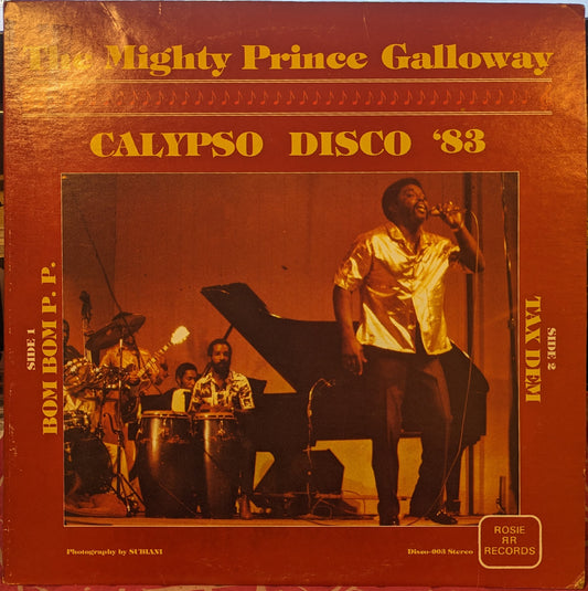 Mighty Prince Galloway Calypso Disco '83 12" Excellent (EX) Excellent (EX)
