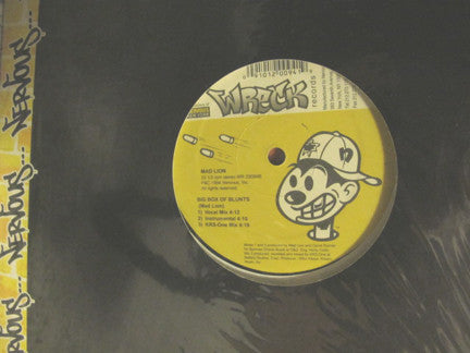 Mad Lion - Take It Easy / Big Box Of Blunts (VINYL 12" WRECK WR 20094) | Excellent (EX) Near Mint (NM) - REGGAE / USED *EXCELLENT*