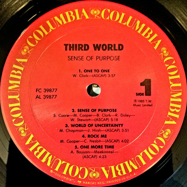 Third World - Sense Of Purpose (VINYL) | Near Mint (NM) Near Mint (NM) - REGGAE / USED *NEAR MINT*