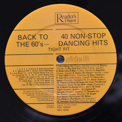 Tight Fit - Back To The 60's | Near Mint (NM) Excellent (EX) - ROCK / USED *NEAR MINT*
