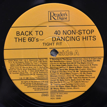 Tight Fit - Back To The 60's | Near Mint (NM) Excellent (EX) - ROCK / USED *NEAR MINT*