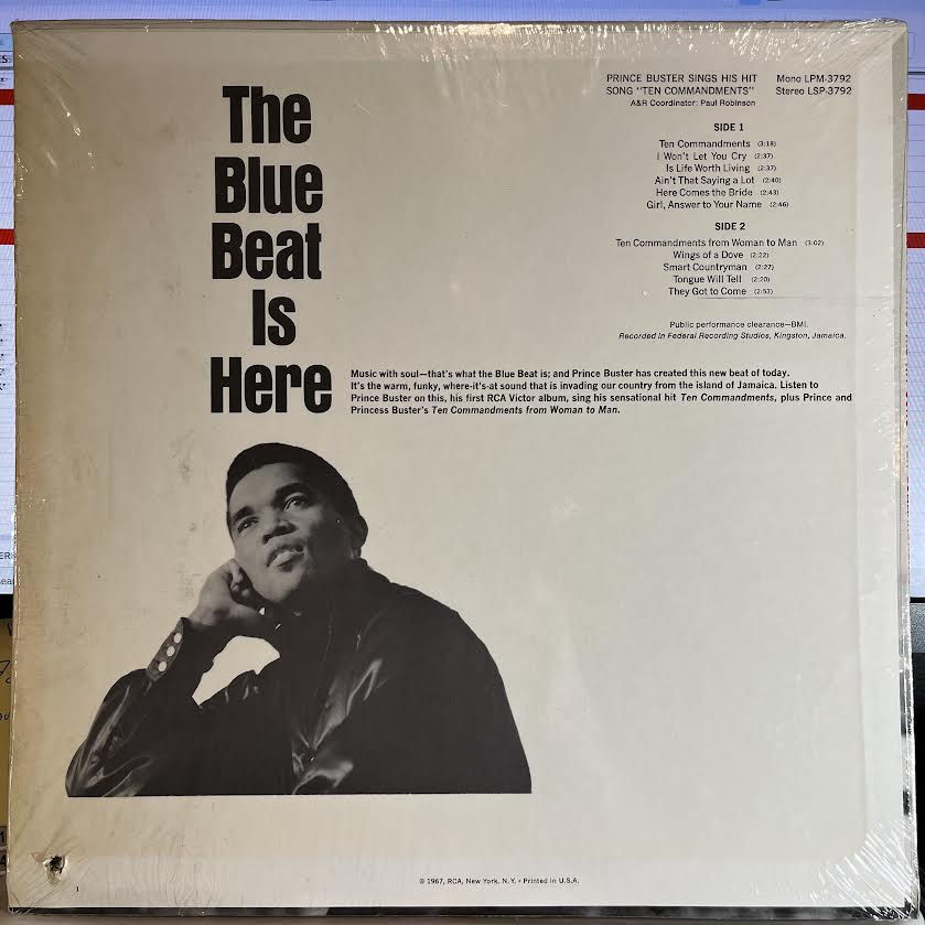 Sings His Hit Song Ten Commandments *SHRINK* | Near Mint (NM) Near Mint (NM) - REGGAE / USED *NEAR MINT*
