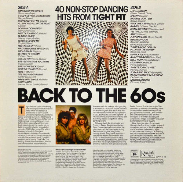 Tight Fit - Back To The 60's | Near Mint (NM) Excellent (EX) - ROCK / USED *NEAR MINT*