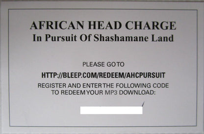 African Head Charge - In Pursuit Of Shashamane Land | Mint (M) Mint (M) - REGGAE