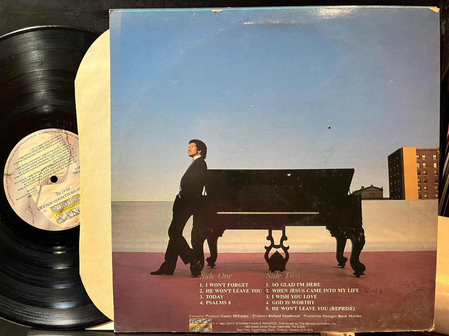The Richard Smallwood Singers - Psalms (VINYL LP Onyx International RO3833 1984) | Excellent (EX) Excellent (EX) - RELIGIOUS/GOSPEL / USED *EXCELLENT*