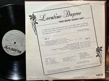 Leontine Dupree - One More Sunny Day (VINYL LP) | USED Near Mint (NM or M-) Excellent (EX) - RELIGIOUS/GOSPEL / USED *NEAR MINT*