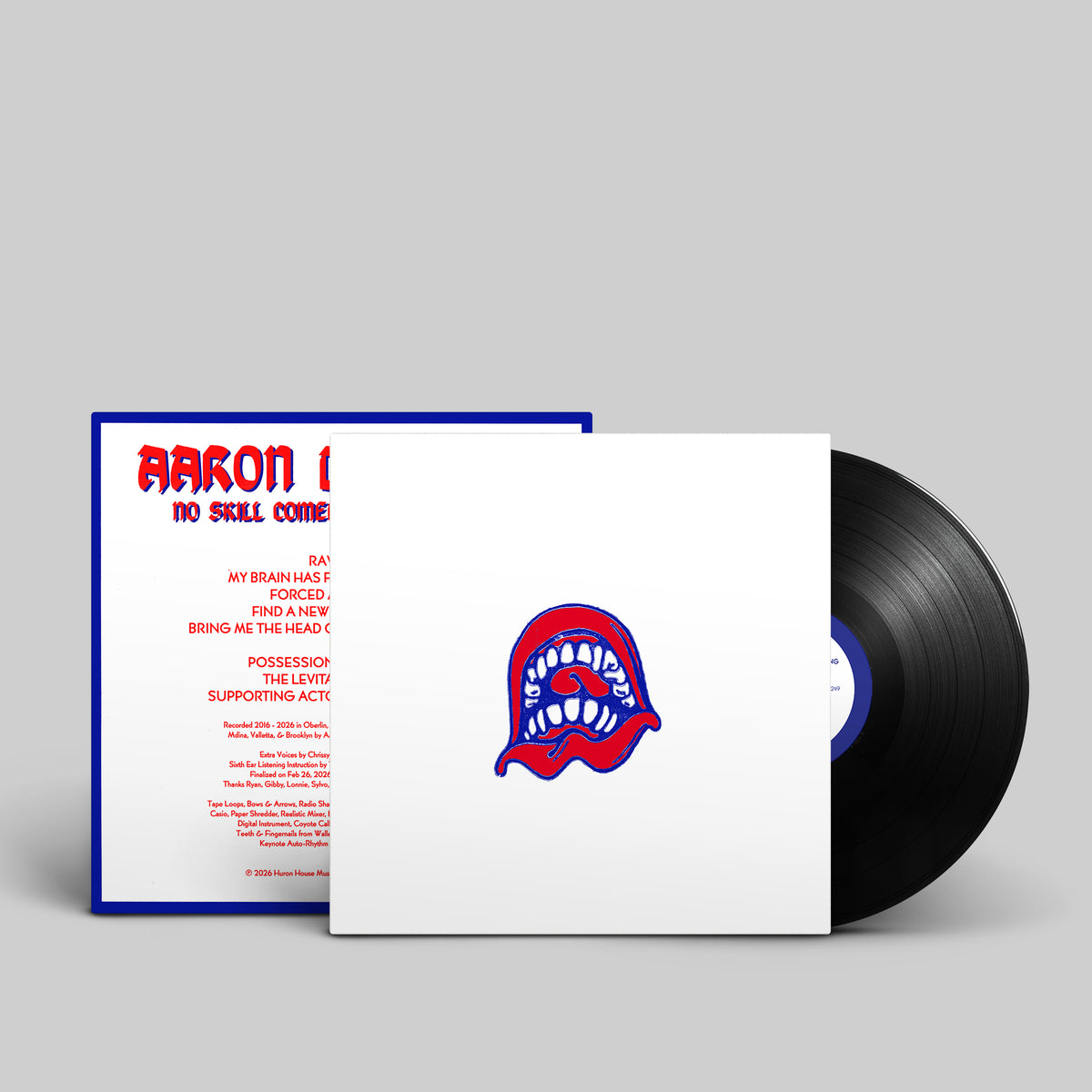 AARON DILLOWAY - (PRESALE 10/30/26) No Skill Comedy Mind Reading (TRANSPARENT BLUE VINYL LP) | NEW - RELIGIOUS *NEW/COLOR*