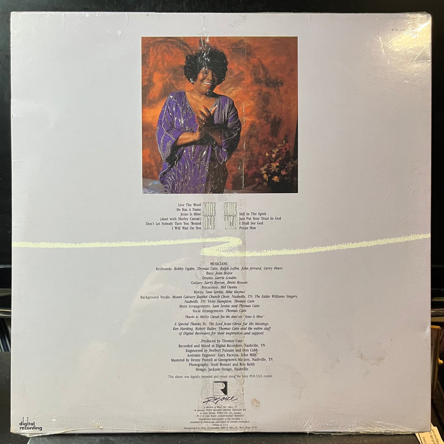 Albertina Walker - Spirit (VINYL) | Mint Mint - RELIGIOUS *NEW*