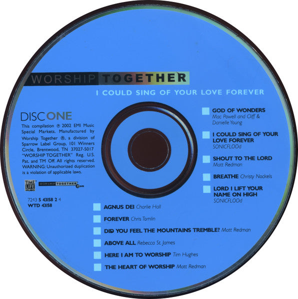 The Best Of Modern Worship - Worship Together: I Could Sing Of Your Love Forever (2xCD) | Near Mint- (NM-) Excellent+ (EX+) - RELIGIOUS / USED *NEAR MINT-*