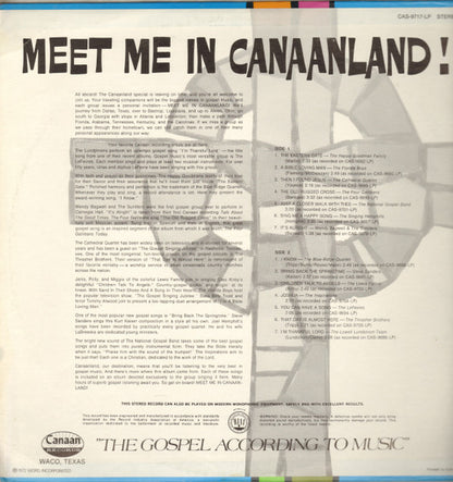 Meet Me In Canaanland! (VINYL) | Near Mint (NM) Near Mint (NM) - RELIGIOUS / USED *NEAR MINT*