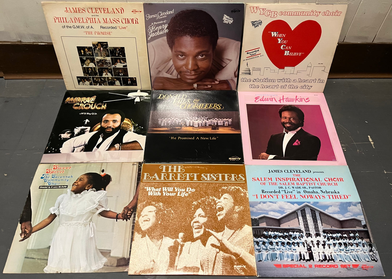 Va - 9 GOSPEL VINYL RECORDS LOT / COLLECTION | - RELIGIOUS *USED*