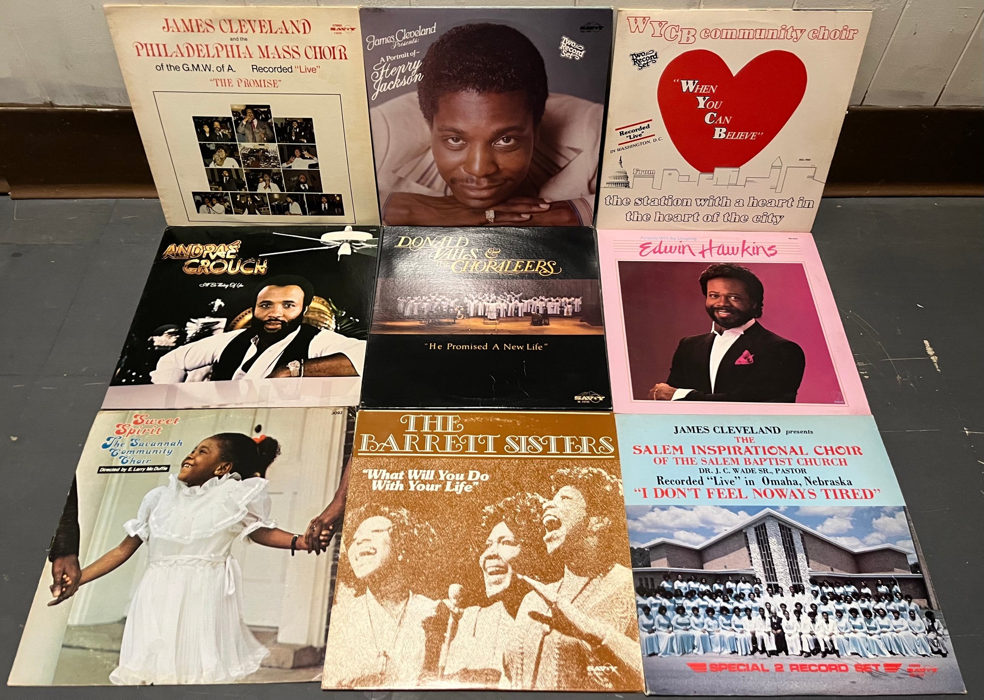 Va - 9 GOSPEL VINYL RECORDS LOT / COLLECTION | - RELIGIOUS *USED*