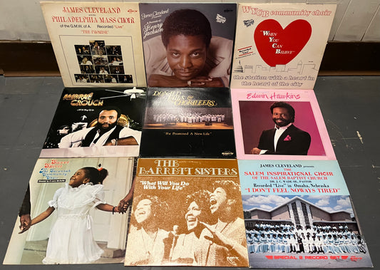 Va - 9 GOSPEL VINYL RECORDS LOT / COLLECTION | - RELIGIOUS *USED*