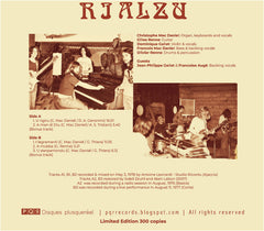 Rialzu Rialzu PQR-Disques Plusqueréel LP, Ltd, RE, RM, 180 Mint (M) Mint (M)