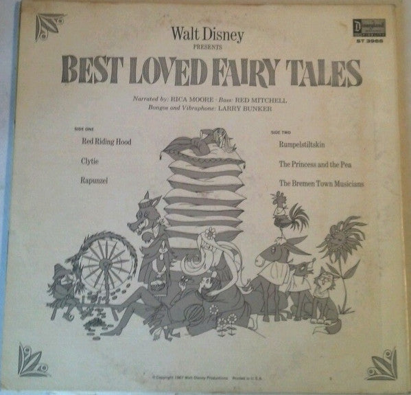 Walt Disney Presents Best Loved Fairy Tales | Very Good (VG) Very Good Plus (VG+) - SOUNDTRACK / USED *VERY GOOD*