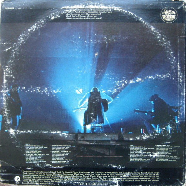 Richie Havens Alarm Clock Stormy Forest LP, Album Very Good Plus (VG+) Very Good Plus (VG+)