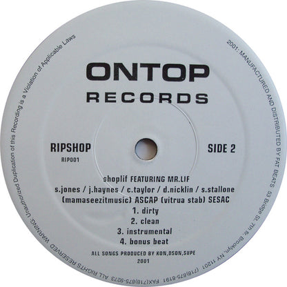 FM. Modes (Listen To This) / Shoplif | Good (G) Generic - HIP HOP