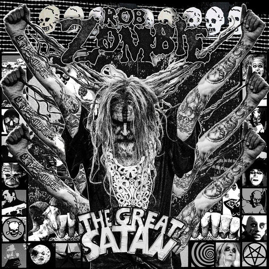 Rob Zombie - The Great Satan (Indie Exclusive) [Black And White Marbled Vinyl] |