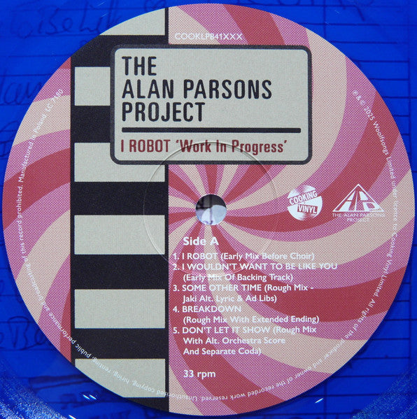 I Robot “Work In Progress” 2025 RSD | Mint (M) Mint (M) - ROCK *BLUE/RSD/SEALED*