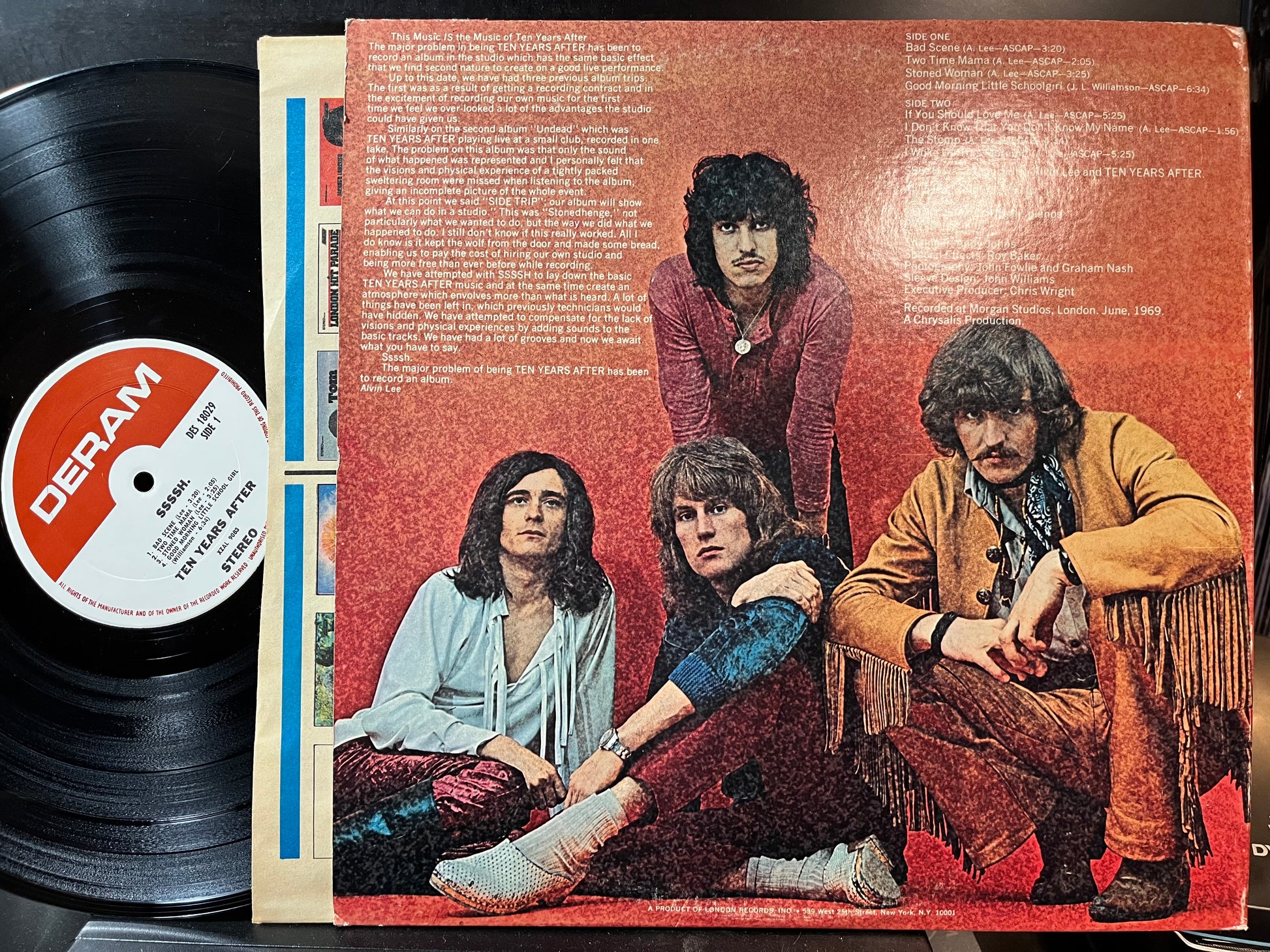 Ten Years After - Ssssh. (VINYL LP) | Excellent+ (EX+) Very Good Plus (VG+) - ROCK/BLUES / USED *EXCELLENT+*