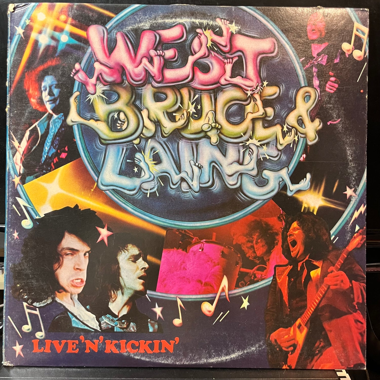 West, Bruce & Laing - Live 'N' Kickin' (VINYL LP WINDFALL KC 32899 1974) | USED - ROCK/BLUES / USED *NEAR MINT*