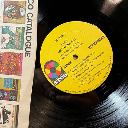 Taste - On The Boards (VINYL LP ATCO SD 33-322 1970) | USED Near Mint (NM or M-) Very Good Plus Plus (VG++) - ROCK/BLUES / USED *NEAR MINT*