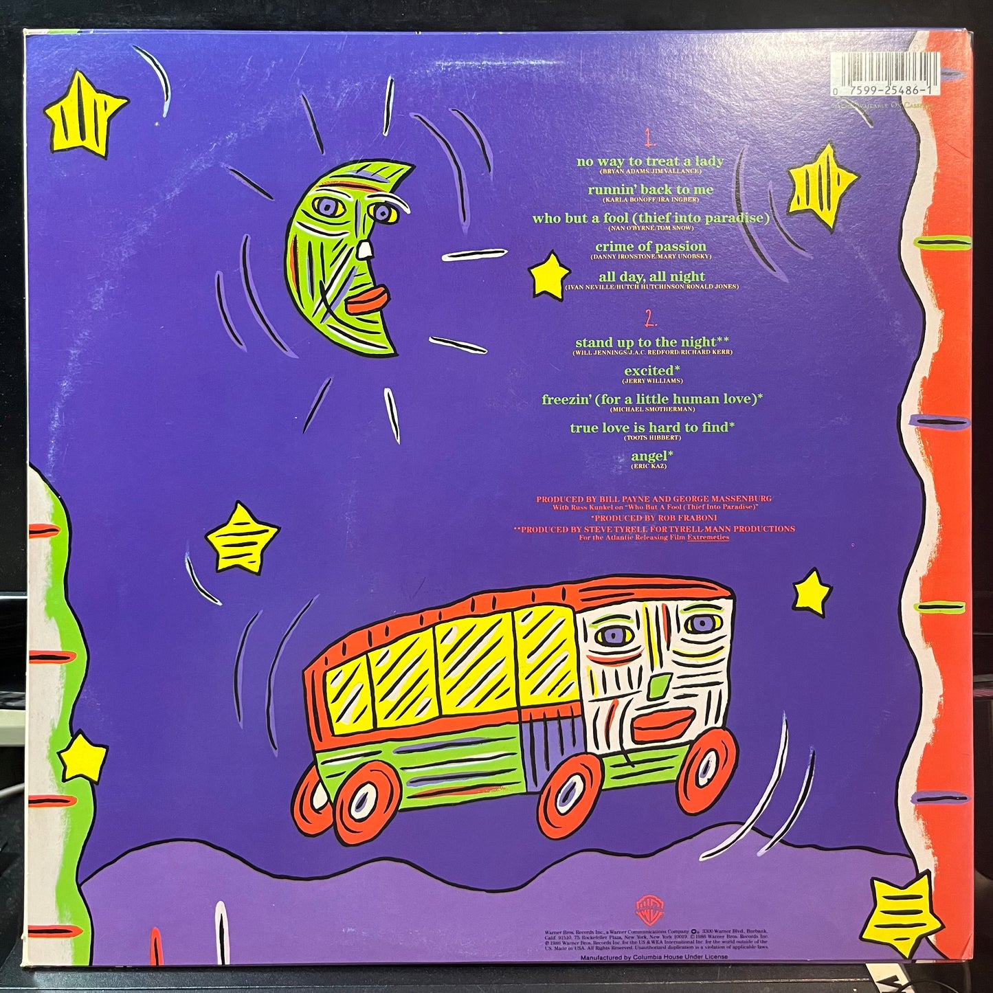 Bonnie Raitt - Nine Lives (VINYL LP WARNER BROS. 9 W1-25486 1986) | Near Mint (NM or M-) Near Mint- (NM-) - ROCK/BLUES / USED *NEAR MINT*
