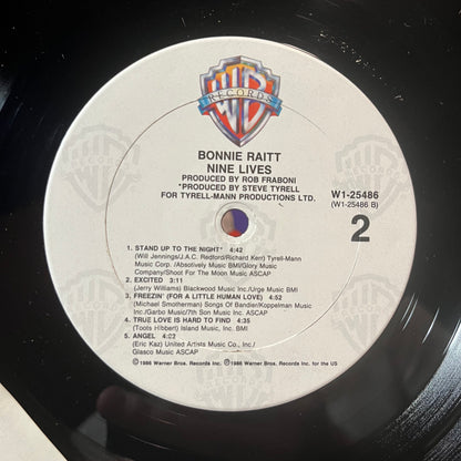 Bonnie Raitt - Nine Lives (VINYL LP WARNER BROS. 9 W1-25486 1986) | Near Mint (NM or M-) Near Mint- (NM-) - ROCK/BLUES / USED *NEAR MINT*