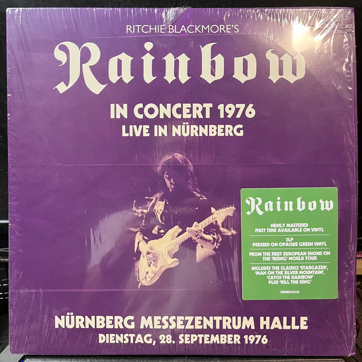 RITCHIE BLACKMORE / RAINBOW - Live In Nurnberg 1976: Nurnberg Messezentrum Halle 28.9.1976 *CREASED* (140G IEX IMPORT GREEN VINYL 3xLP DEMON/EDSEL 2026) | USED Mint (M) Mint (M) - ROCK/CLASSIC *NEW/COLOR*