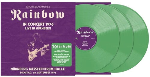 RITCHIE BLACKMORE / RAINBOW - (PRESALE 8/28/26) Live In Nurnberg 1976: Nurnberg Messezentrum Halle 28.9.1976 (140G IEX IMPORT GREEN VINYL 3xLP DEMON/EDSEL 2026) | NEW Mint (M) Mint (M) - ROCK/CLASSIC *NEW/COLOR*