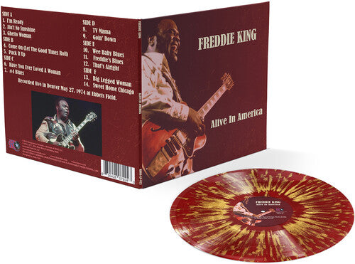 Freddie King - (PRESALE 12/4/26) Alive in America (180G GTFLD GOLD RED VINYL 3xLP) | NEW - ROCK/CLASSIC *NEW/COLOR*