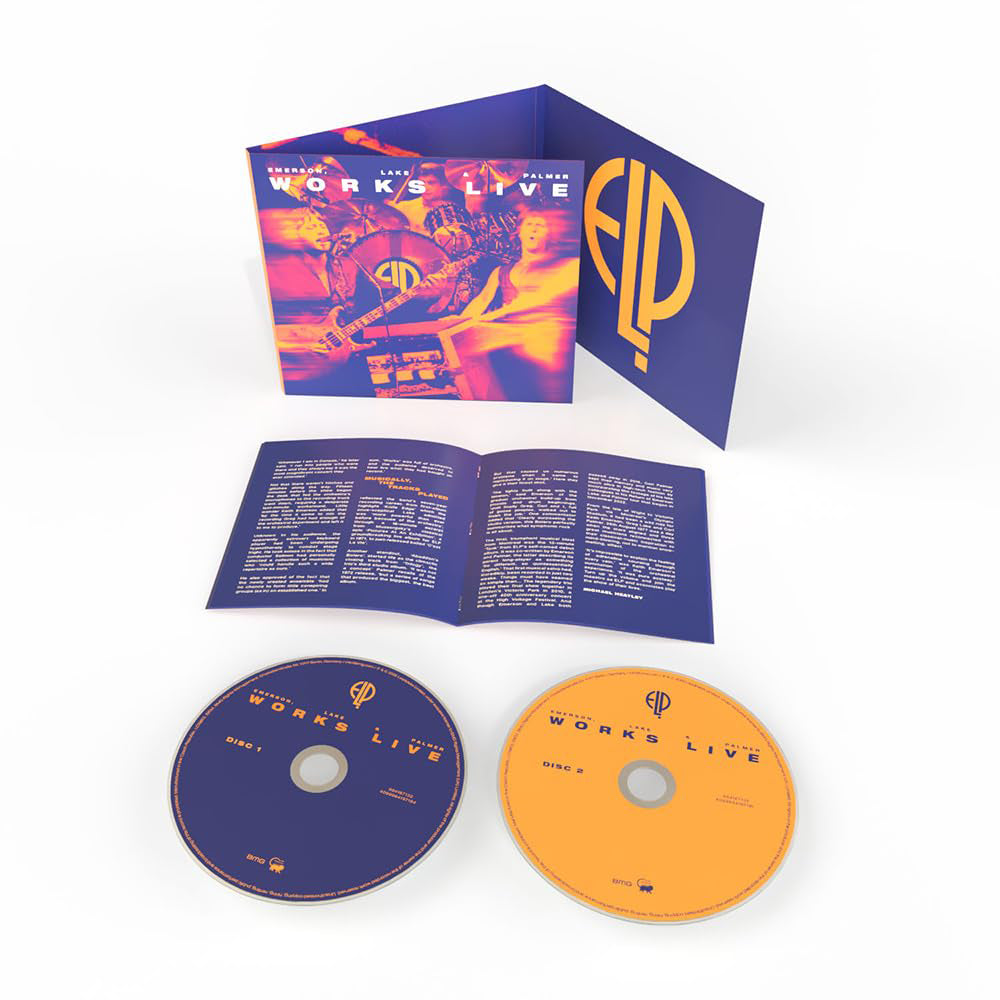 Emerson, Lake & Palmer - (PRESALE 7/24/26) Works Live, Canada 1977 (NEW LINER NOTES 2xCD BMG 2026) | Mint (M) Mint (M) - ROCK/CLASSIC *NEW*